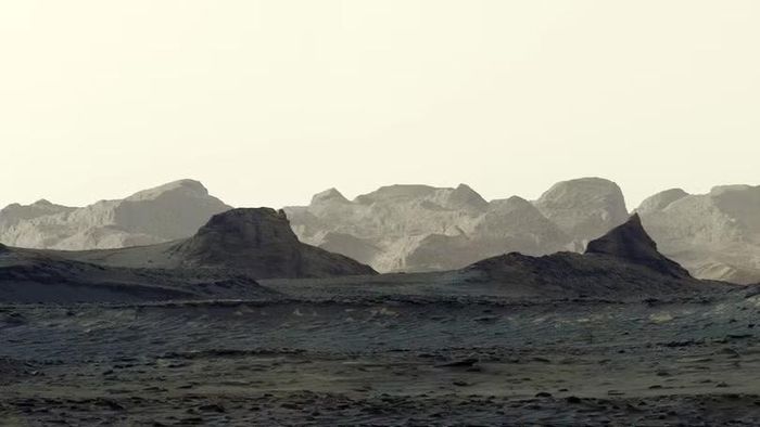 Những vách đá kỳ lạ trên sao Hỏa hiện ra dưới ánh bình minh trong ảnh chụp của robot Curiosity. Ảnh: NASA/JPL-Caltech/MSSS.