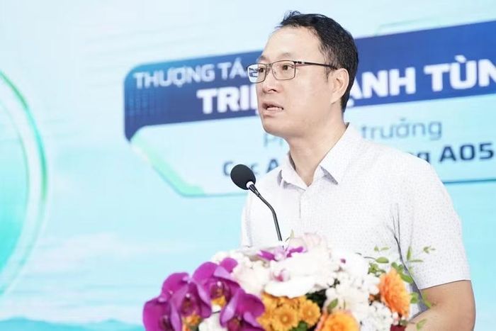 Phó cục trưởng A05 Triệu Mạnh Tùng lưu ý doanh nghiệp cần đánh giá an toàn trong quá trình lựa chọn công nghệ, quản lý nhà cung cấp và tổ chức kết nối từ xa. Ảnh: T.Uyên.