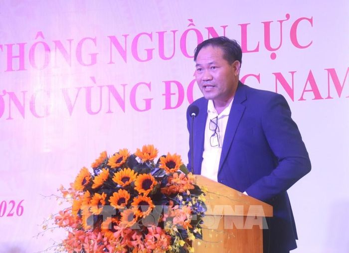 Ông Đặng Văn Điềm, Chủ tịch Liên đoàn Doanh nghiệp TP. Đồng Nai chia sẻ tại hội nghị. Ảnh: Hứa Chung – TTXVN