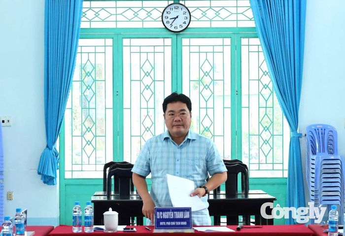 Ông Nguyễn Thanh Lâm - Phó Chủ tịch UBND phường Tân Khánh kết luận