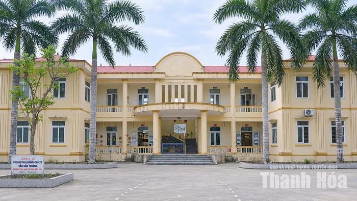 Phân hiệu Tân Thọ sau khi được chuyển đến trụ sở của UBND xã Tân Thọ (cũ).