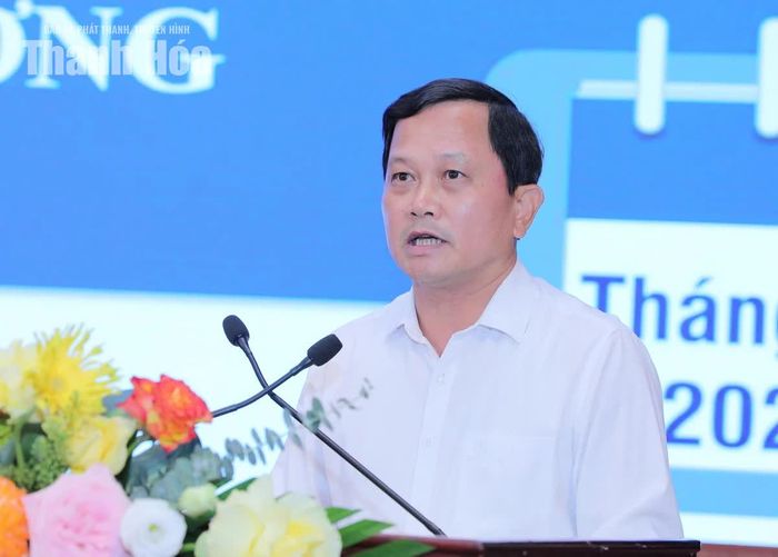 Phó Trưởng Ban Nội chính Tỉnh ủy Đỗ Thành Nam trao đổi về công tác nội chính, phòng chống tham nhũng, lãng phí, tiêu cực.