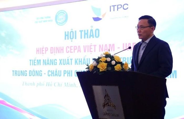 Ông Lê Anh Hoàng, Phó Giám đốc ITPC, phát biểu tại hội thảo. Ảnh: Phú Quốc.