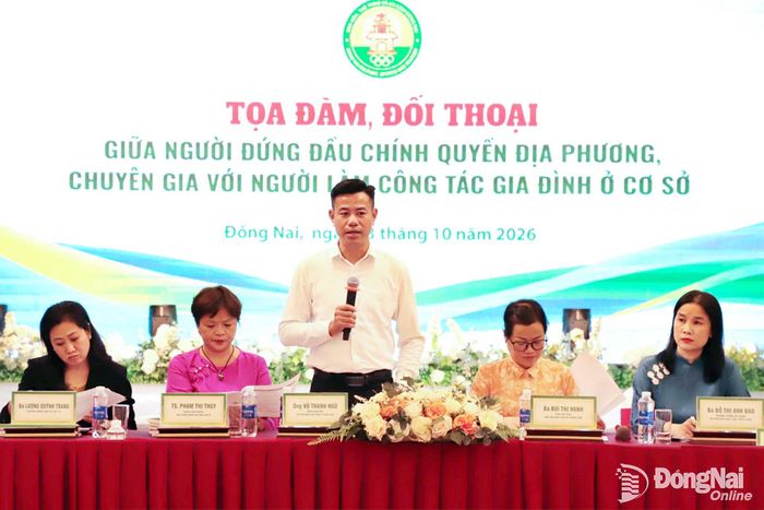 Đại diện lãnh đạo các đơn vị, địa phương tham gia tọa đàm. Ảnh: My Ny