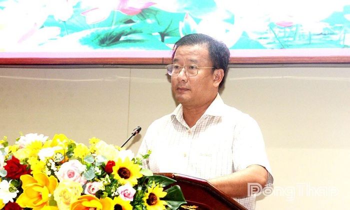 Phó Chủ tịch UBND tỉnh Nguyễn Phước Thiện phát biểu chỉ đạo tại buổi tập huấn.