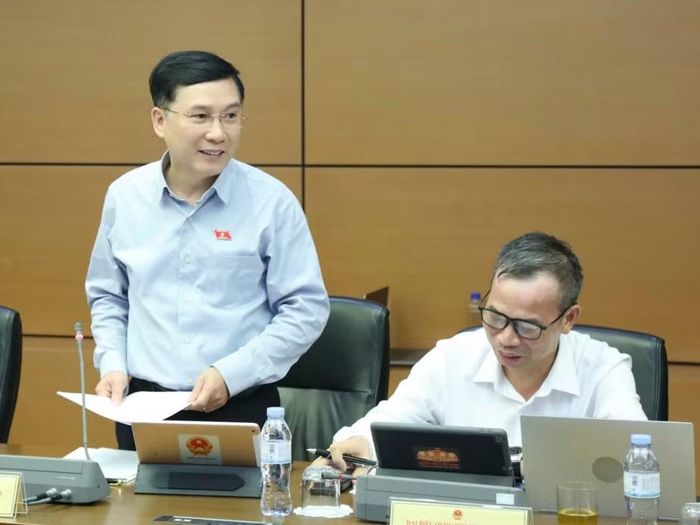  ĐB Lê Hoàng Anh cho rằng, giao dịch nhà ở hình thành trong tương lai thực chất là việc người dân ứng vốn cho chủ đầu tư khi căn nhà chưa hoàn thành. Ảnh: Đoàn ĐBQH tỉnh Gia Lai 