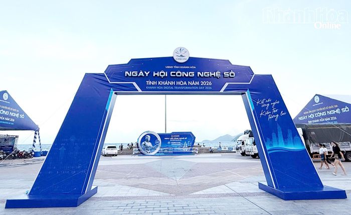 Quảng trường 2 tháng 4 (phường Nha Trang) - nơi diễn ra Ngày hội Công nghệ số tỉnh Khánh Hòa năm 2026. Ảnh: THỦY NHƯ