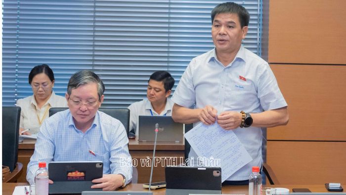 Đại biểu Nguyễn Hữu Toàn phát biểu thảo luận.
