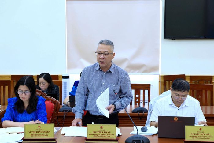 Phó trưởng Ban Kinh tế - Ngân sách, HĐND tỉnh Lâm Đồng Nguyễn Lâm Vũ đề nghị quan tâm tới hỗ trợ doanh nghiệp nhỏ, hộ gia đình và nông sản trong chuyển đổi số