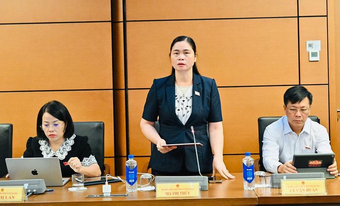 ĐBQH Ma Thị Thúy phát biểu.