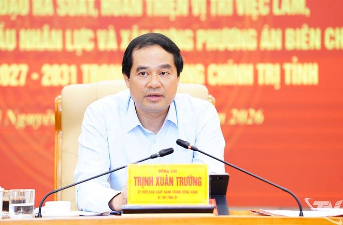 Đồng chí Bí thư Tỉnh ủy Trịnh Xuân Trường phát biểu chỉ đạo tại Hội nghị.