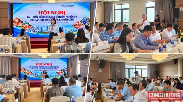Lãnh đạo Cục Công nghiệp cùng các đại biểu trao đổi, thảo luận về công tác bình chọn sản phẩm RISEP, xây dựng đề án và quản lý kinh phí khuyến công quốc gia.