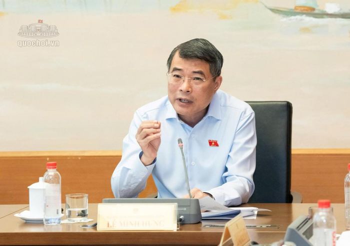 Thủ tướng Chính phủ Lê Minh Hưng phát biểu tại phiên thảo luận Tổ 3, chiều 23/10. (Ảnh: Quochoi.vn)