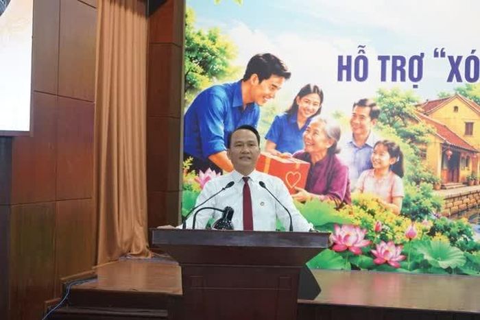 Chủ tịch Ủy ban MTTQVN TP.Đà Nẵng Nguyễn Đình Vĩnh phát biểu