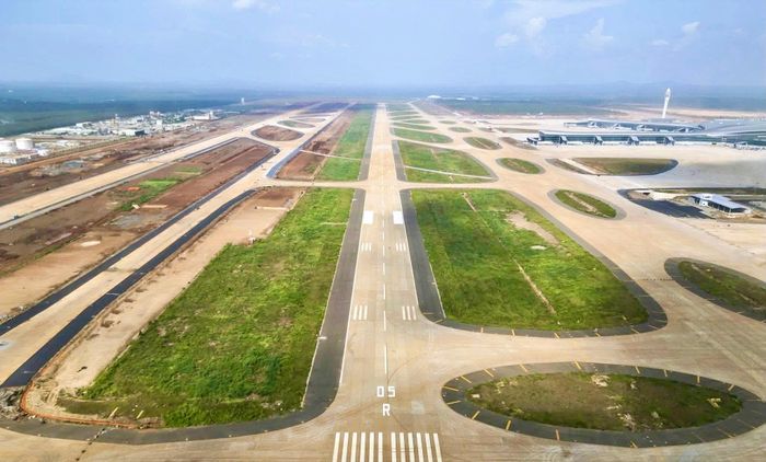 Sân bay ở giai đoạn 1 khi khai thác sẽ có 2 đường cất hạ cánh dài 4.000m.