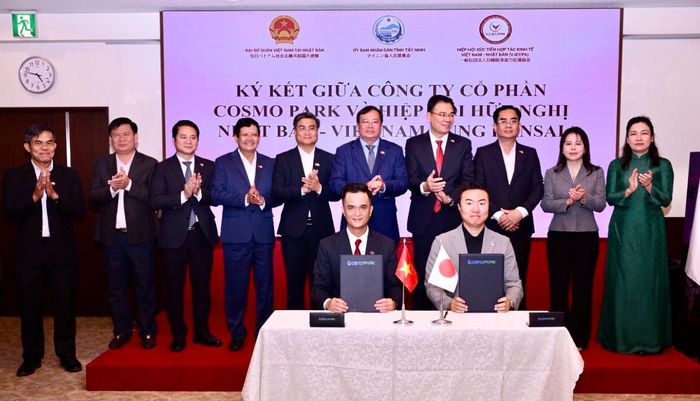 Lễ trao biên bản ghi nhớ giữa tỉnh Tây Ninh và Hiệp hội Xúc tiến Hợp tác kinh tế Việt Nam - Nhật Bản.