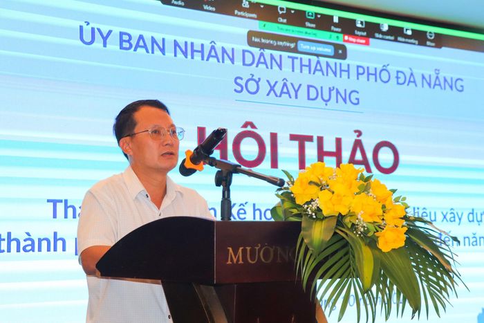 Ông Đặng Khánh An cho hay, việc xây dựng Kế hoạch phát triển VLXD TP Đà Nẵng đến năm 2030, định hướng đến năm 2050 có ý nghĩa quan trọng, nhằm đánh giá toàn diện hiện trạng, xác định tiềm năng và nguồn lực, dự báo nhu cầu, cân đối cung - cầu.