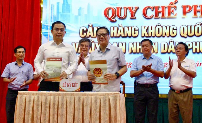 Phường Long Thành và Cảng hàng không quốc tế Long Thành ký quy chế phối hợp.
