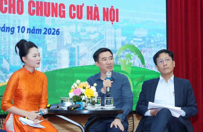 Ông Nguyễn Tuyển, Phó trưởng phòng Quản lý vận tải và An toàn giao thông, Sở Xây dựng Hà Nội chia sẻ tại buổi tọa đàm.
