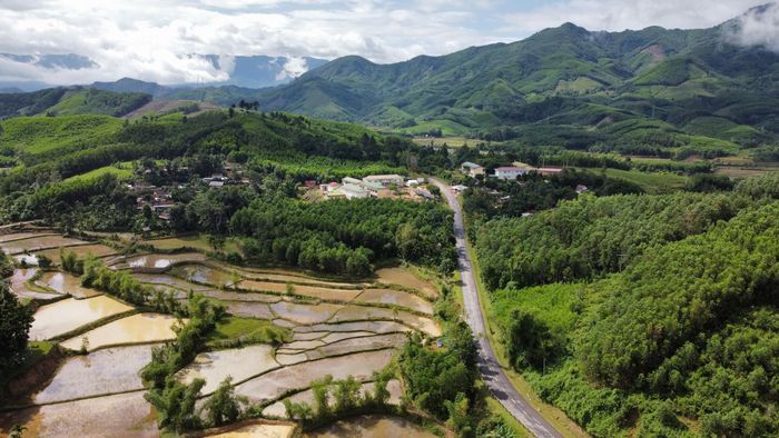 Dự án triển khai ở khu vực biên giới phía Tây Quảng Ngãi, thuộc tỉnh Kon Tum cũ. (Ảnh: Lê Danh).