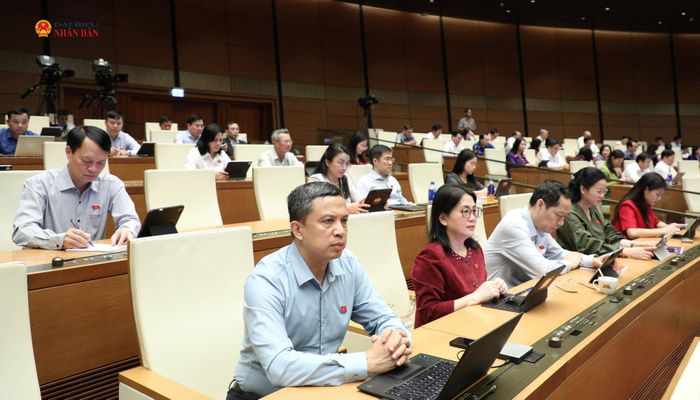 Các đại biểu tham dự phiên họp. Ảnh: Khánh Duy