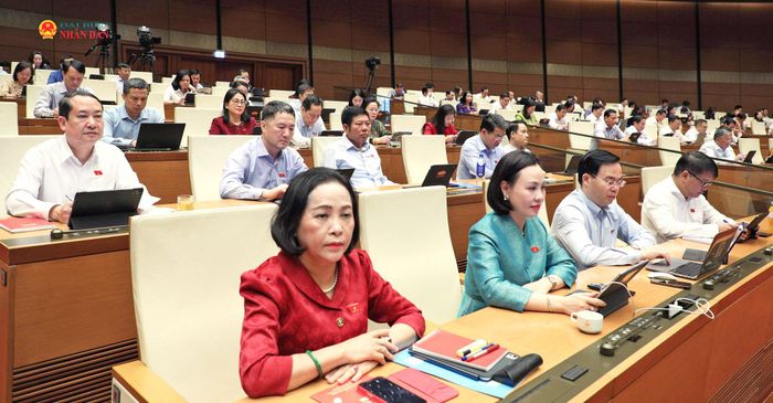 Các đại biểu tham dự phiên họp. Ảnh: Khánh Duy