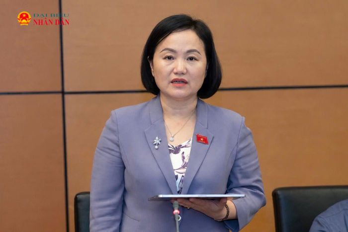 ĐBQH Phạm Thúy Chinh (TP. Hải Phòng) phát biểu