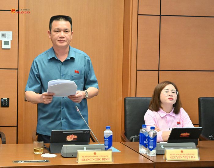 ĐBQH Hoàng Ngọc Định (Tuyên Quang) phát biểu