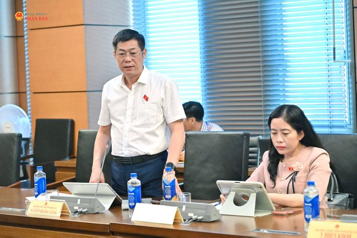 ĐBQH Nguyễn Hoàng Giang (Đắk Lắk) phát biểu