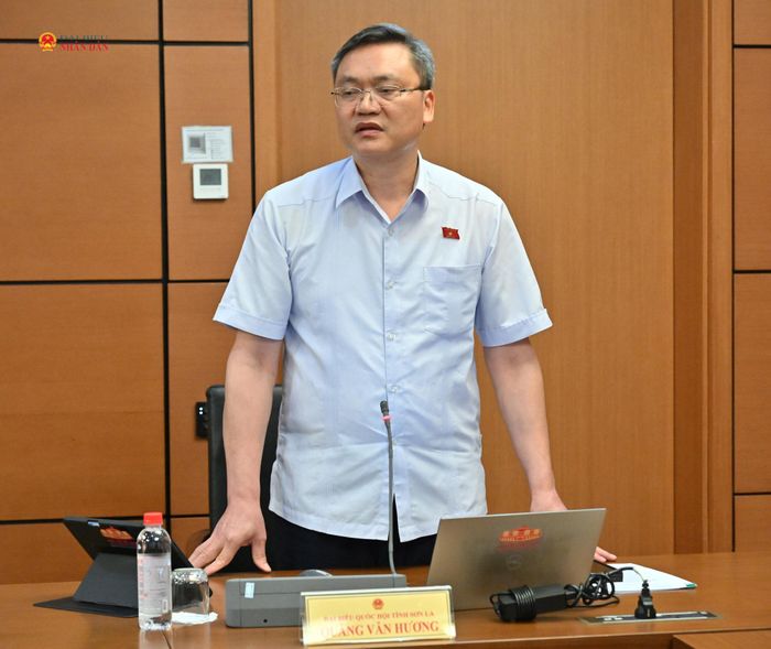 ĐBQH Quàng Văn Hương (Sơn La) phát biểu. Ảnh: Quang Khánh