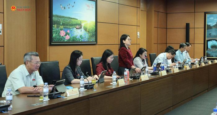 ĐBQH Phan Thị Nguyệt Thu (Nghệ An) phát biểu