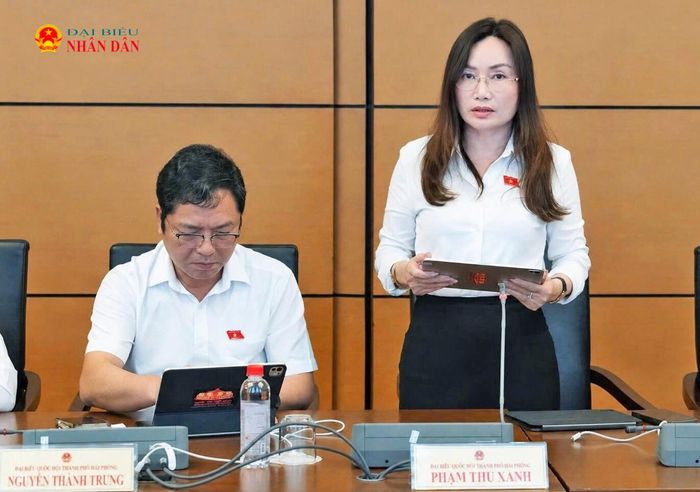 ĐBQH Phạm Thu Xanh (TP. Hải Phòng) phát biểu