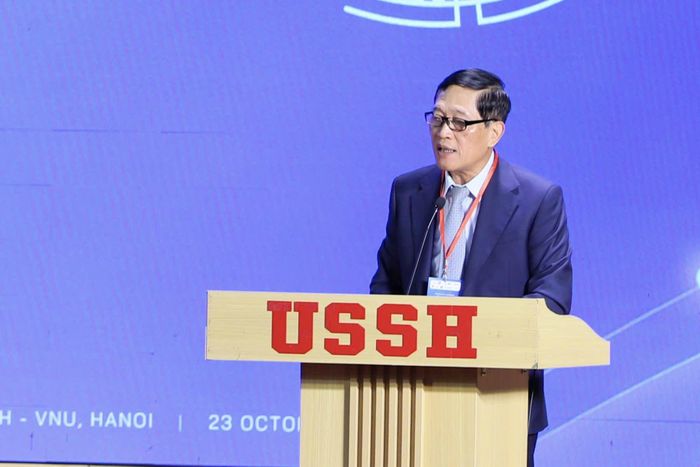 TS Trần Văn Tùng, Chủ tịch Hội Thông tin Khoa học và Công nghệ Việt Nam (VASTI), nguyên Thứ trưởng Bộ Khoa học và Công nghệ. Ảnh: Hà Tuấn