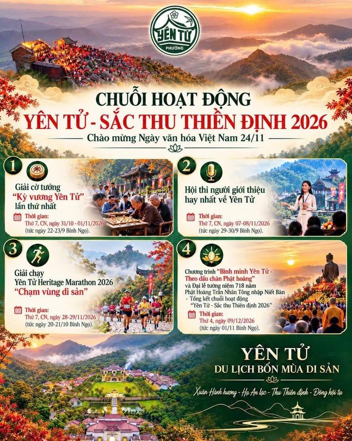 Chuỗi các hoạt động Yên Tử - Sắc thu Thiền định 2026