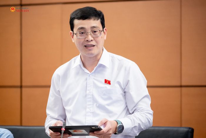 ĐBQH Đỗ Đức Hiển (TP. Hồ Chí Minh) phát biểu thảo luận tại Tổ 2