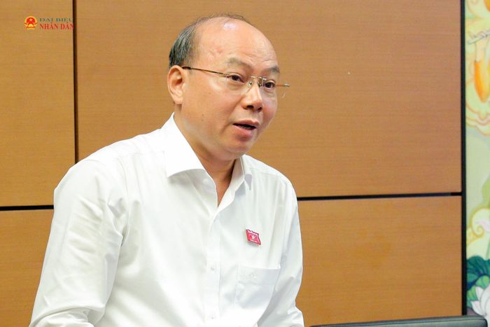 ĐBQH Hoàng Văn Nghĩa (Quảng Ngãi) phát biểu