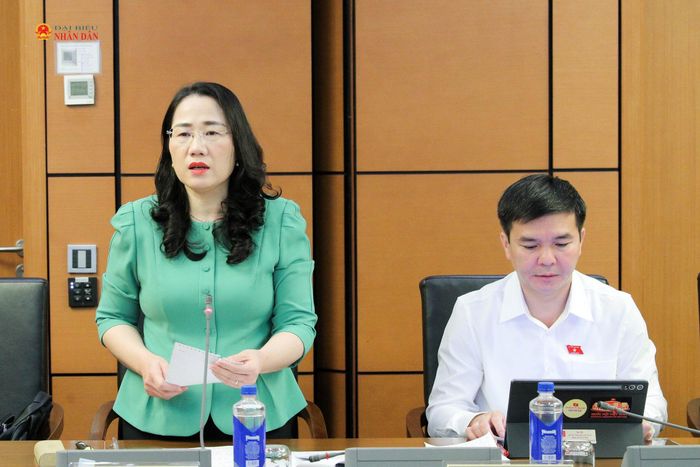 ĐBQH Nguyễn Thị Thủy (Thái Nguyên) phát biểu