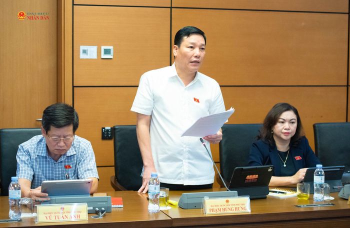 ĐBQH Phạm Hùng Hưng (Phú Thọ) phát biểu. Ảnh: Xuân Quý