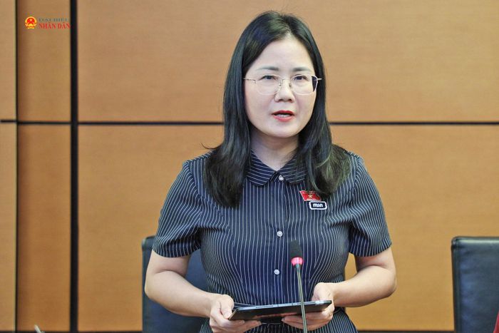 ĐBQH Nguyễn Thị Minh Tú (Nghệ An) phát biểu