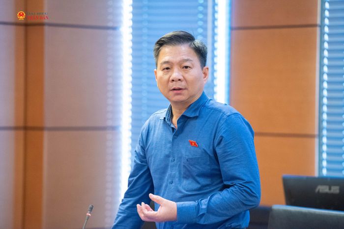 ĐBQH Nguyễn Bình Tân (Cà Mau) phát biểu. Ảnh: Xuân Quý