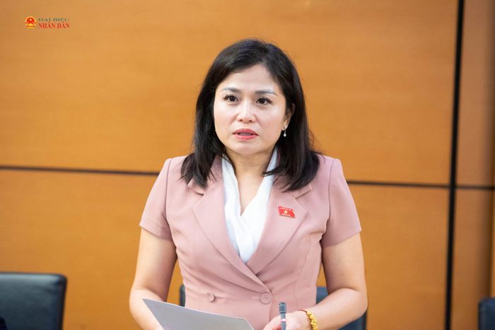 ĐBQH Thái Quỳnh Mai Dung (Phú Thọ) phát biểu. Ảnh: Xuân Quý