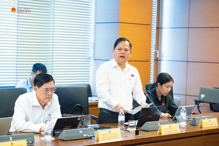 ĐBQH Nguyễn Duy Thanh (Cà Mau) phát biểu. Ảnh:Xuân Quý