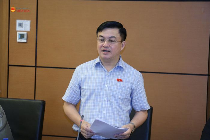 ĐBQH Nguyễn Hồng Việt (Hưng Yên) phát biểu. Ảnh: Đắc Trường