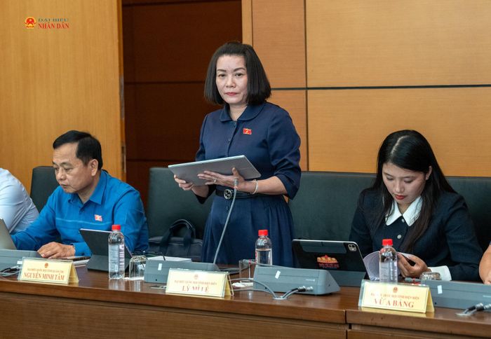 ĐBQH Nguyễn Minh Tâm (Quảng Trị) phát biểu. Ảnh: Lâm Hiển