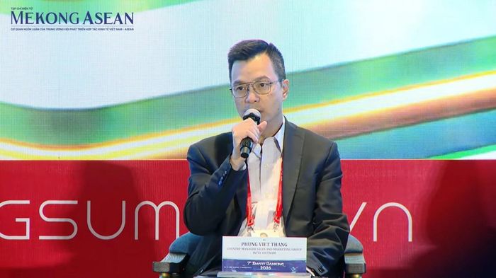 Ông Phùng Việt Thắng, đại diện Intel Việt Nam, phát biểu tại tọa đàm. Ảnh: Trung Anh/Mekong ASEAN