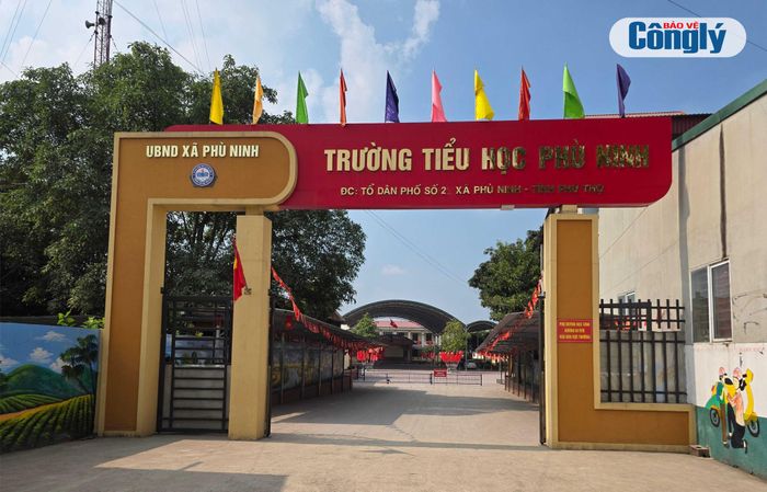 Trường Tiểu học Phù Ninh thuộc xã Phù Ninh, tỉnh Phú Thọ. (Ảnh: Trương Hiếu)