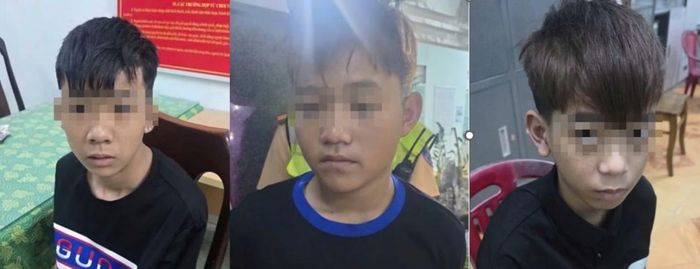 Nhóm siêu trộm liên tỉnh sau khi bị CSGT tỉnh Đắk Lắk truy chặn, bắt giữ.