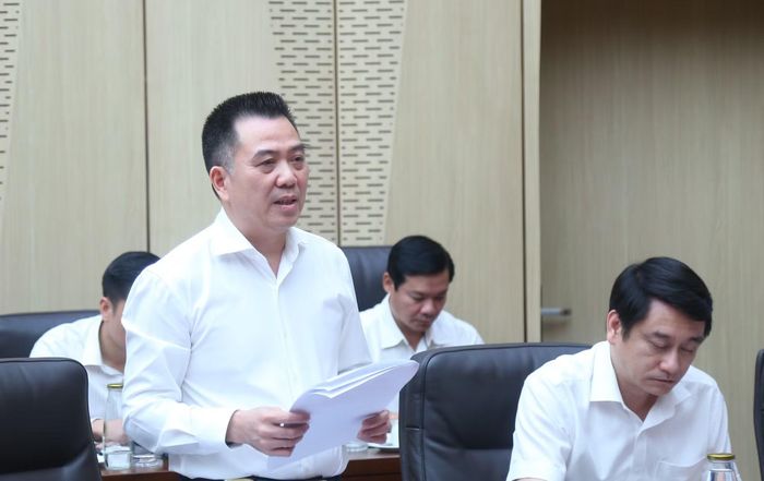 Đại diện lãnh đạo các bộ, ngành phát biểu tại buổi làm việc.