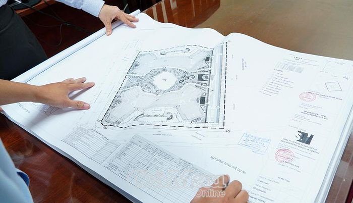 Mặt bằng tổng thể một dự án nhà ở xã hội đang được triển khai trên địa bàn tỉnh.
