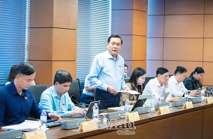 Thiếu tướng Hồ Việt Triều, Uỷ viên Ban Thường vụ Tỉnh uỷ, Giám đốc Công an tỉnh Cà Mau, Uỷ viên Uỷ ban Quốc phòng, An ninh và Đối ngoại của Quốc hội, góp ý dự án Luật sửa đổi, bổ sung một số điều của Luật Trưng mua, trưng dụng tài sản.